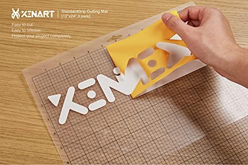 Подложка за рязане XINART StandardGrip за Silhouette Cameo 4/3/2/1 (3 подложка, 12x24 инча) Standard Лепило За Улавяне