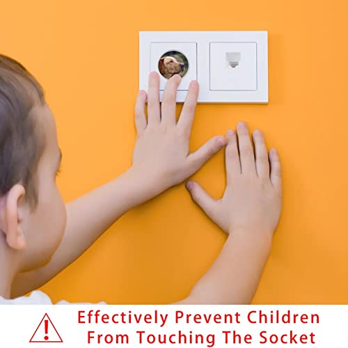 24 Опаковки на Защитени от деца Електрически Защитни Капачки За защита на децата От контакти С Шарени Кучета