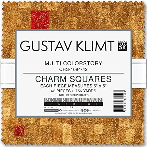 Набор от шармов Diana Klimt Multi Charm Square 42 от 5-инчови квадратчета Robert Kaufman Fabrics CHS-1084-42