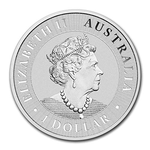2015 г. - до Момента (Случаен година) на Australian сребърна монета под формата на кенгуру с тегло 1 унция, Лъскава,