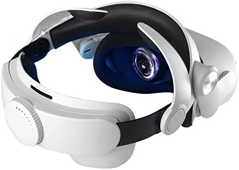 Централен колан IQIKU за Oculus Quest 2, Сменное луксозни лента за глава, сгъване, регулиращи се и лек аксесоар Quest