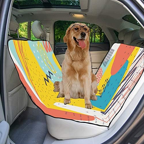 Калъф за седалка кучета ENEVOTX, Обичай, Цветен Дизайн, Покривала за автомобилни седалки с Леопардовым принтом за кучета,