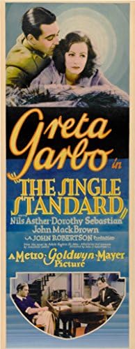 Единен стандарт (1929) Оригинален вставной плакат на филма (14x36) в отлично състояние ГРЕТА ГАРБО ДЖОНИ МАК БРАУН НИЛС
