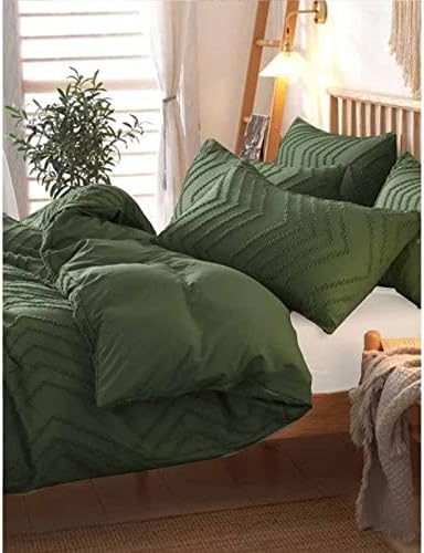 Комплект одеяла Nanko King Тъмно Зелен Жаккардовый С дрямка В стил Бохо, Мек, в стил Шебби-шик, Обратим Пух, Алтернативно