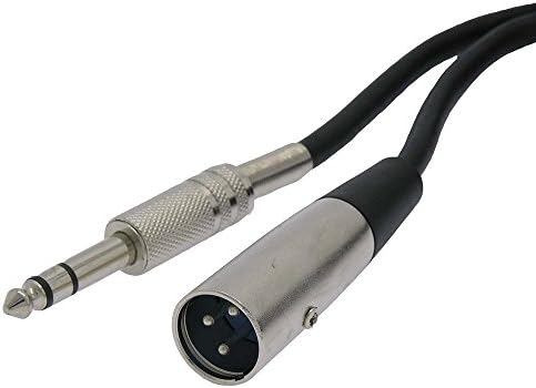 Свързване на кабел за микрофон 75Ft XLR 3P с жак 1/4TRS (Балансиран звук), 2 бр.