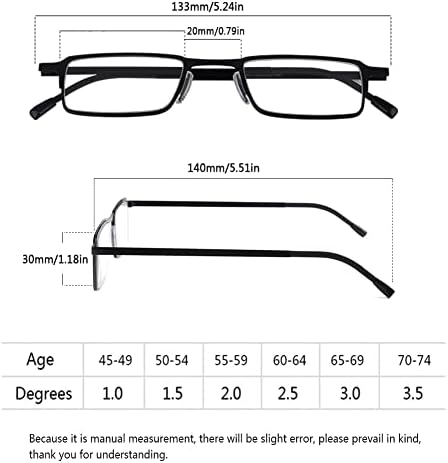 Ультралегкие Преносими Очила за четене, Блокер Синя светлина Компютърни Ридеры, Метални Очила за мъже и жени (Цвят: сив,