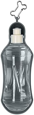 Връхлетя + донесе 18 грама. Пътен диспенсер в бутилка за вода Aqua или сиви домашни любимци, 3,2 x 3 x 9,7