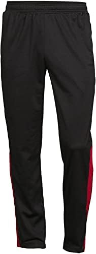 Мъжки спортни панталони AthleticWorks (Големи, Черно-червени)