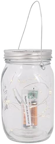 DEMDACO Нека вашата Светлина Свети Прозрачен Ночником от стъкло и желязо размер 7 х 3.5 инча форма Светлячка