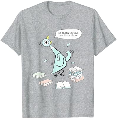 Тениска Библиотека за четене на учителите от Мо Books Pigeon Reading Library