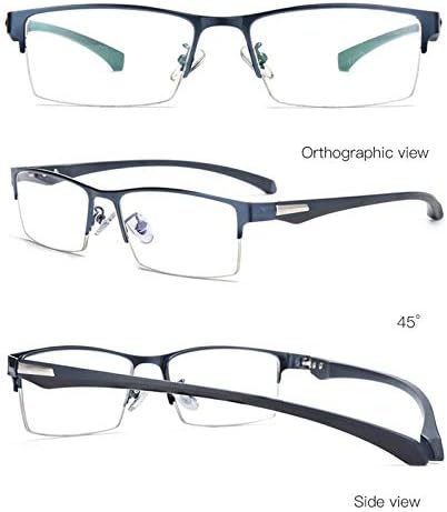 Фотохромичните Прогресивно Мультифокальные Очила В Метални Рамки с Половини Ръб, Лещи От Смола, Поляризирани Очила За Четене