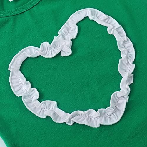 Тениски с къдри под формата на сърца За момичета Noomelfish, Сладки Тениски с къс ръкав (3-12 години)