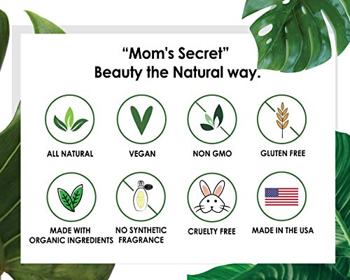Mom' ' s Secret Естествен Гланц за устни, Органичен, Вегетариански, Без глутен, Без насилие, Направено в САЩ,