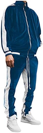Мъжки спортни костюми BEUU, Свитшоты в Бархатную Ивица в стил Мозайка, Спортни Панталони за бягане, Спортни Комплекти,