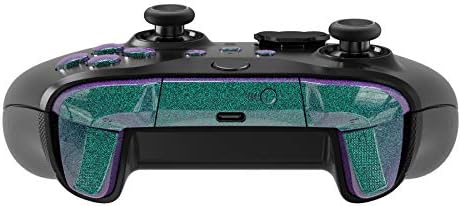 Сменяеми бутони eXtremeRate Хамелеон Зелено-Лилав цвят контролера на Xbox One Elite Series 2, Брони LB РБ LT RT, Води ABXY