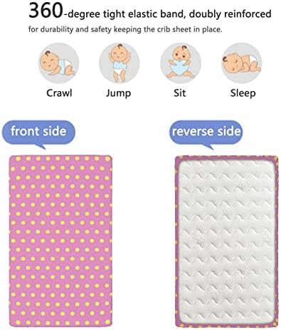 Чаршаф за легло в грах, Стандартен чаршаф за матрак на детско креватче Меки и дишащи Кърпи-Отлични за стая на