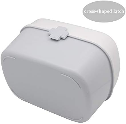 BangQiao Пластмасова Кутия За съхранение на Първа Помощ, Контейнер с Подвижна Чекмедже и удобен за носене Дръжка, Органайзер