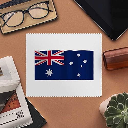 Azeeda 2 x Кърпички за почистване на лещи и очила от микрофибър който да се вее на австралийски флаг (LC00019564)