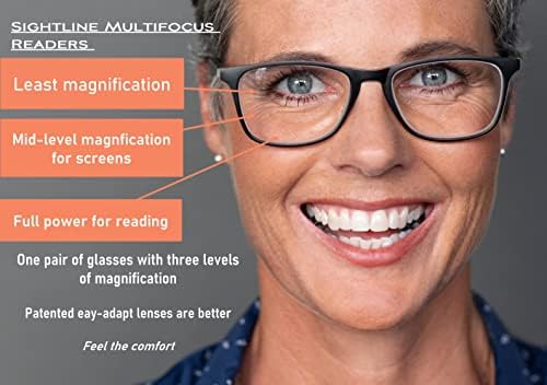 Очила за четене Sightline R404 Средна засаждане с многофокусной прогресивно капацитет