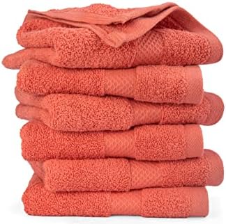 Кърпи за ръце AKTI Premium за баня, 16x30 см, 550 ГОРИВО, Комплект от 6 теми, Памучно кърпа, Меки и Пухкави, Добре Абсорбиращи