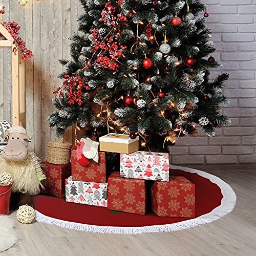 Ден на Свети Патрик Детелина Коледно Дърво Мат Пола Дърво Базовата Кутията с Пискюли за Празнични Партита, Коледни Украси 48