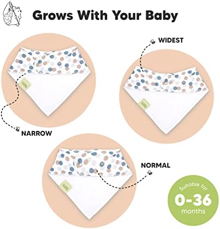 KeaBabies 8 опаковки, органични бебешки слюнявчиков-bandhan и 8 опаковки, органични бебешки нагрудников за момичета и момчета