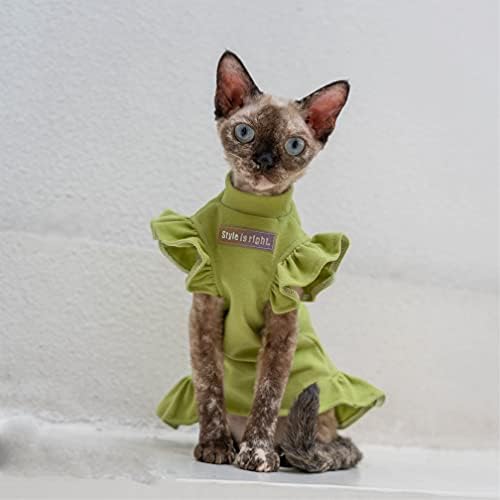 Облекло за Безволосых котки, Лятна Памучен Мека Пола от Матирано плюш за сфинксове, корниш рексов, девин