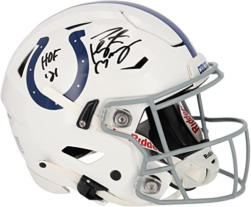 Пейтън Манинг hof 21 Подписа Colts Speedflex Автентичен Каска Fanatics Coa - Каски NFL с автограф