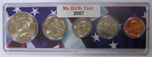 2007-5 Година на раждане монети, монтирани в держателе на американското , Без да се прибягва