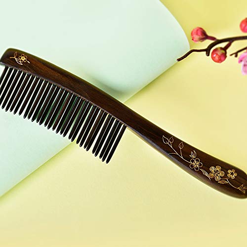 Дървена гребен за коса ТАН MUJIANG с Широки Вставными зъби за Женските Къдрава коса (CQCGB0101)