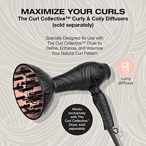 Дифузер за къдрава коса Conair The Curl Collective, работи изключително със сешоар Curl Collective (продава се отделно)