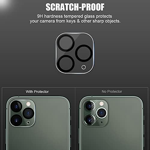 UZWZW 3 опаковки на защитното стъкло на обектива на камерата от закалено стъкло за iPhone 11 Pro (5.8 ) / iPhone 11