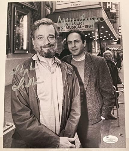 Стивън Сондхайм и Джеймс Lapin РЯДКО дуэтное снимка с автограф от JSA COA 2 Композитори