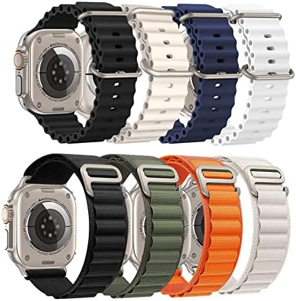 8 Опаковки Ocean Band са Съвместими с влязат с украшения-гривни на Apple Watch Ultra Band 38 мм, Apple Watch Band