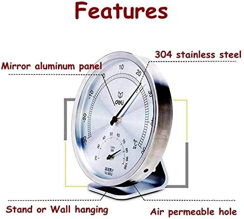 XJJZS Неръждаема Ръчна Термогигрометр Механичен Индукционный Елемент не е Необходимо да се Измери температурата и влажността