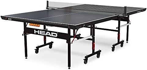 Маса за тенис на маса HEAD Summit USA в помещението, мрежа за състезания, лесна настройка за 10 минути – Маса за