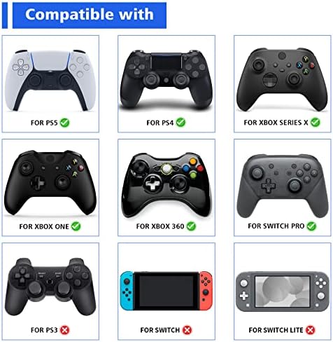 Универсална поставка за игрален контролер PlayVital контролера на Xbox X series/S, Поставка за геймпада за контролер PS5/4,