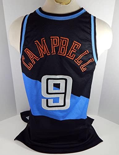 1994-95 Кливланд Кавалиърс Тони Кембъл 9 Използвана игра Черна Риза 46 DP18802 - Използван играта НБА