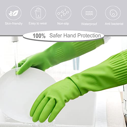 9 Чифта Гумени Ръкавици за миене на съдове в Кухнята, Дълги Гумени Ръкавици За почистване, Домакински Ръкавици