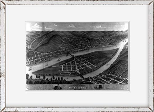 БЕЗКРАЙНИ СНИМКИ Снимка: Панорамна снимка от птичи поглед. Видове, Wheeling, Охайо / име Маршал, W. V, 1870