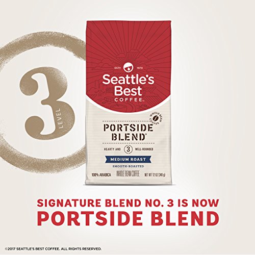 Seattle' ' s Best Coffee Portside Blend Кафе на зърна средно за изпичане на пълнозърнести, пакетче с тегло 12 грама