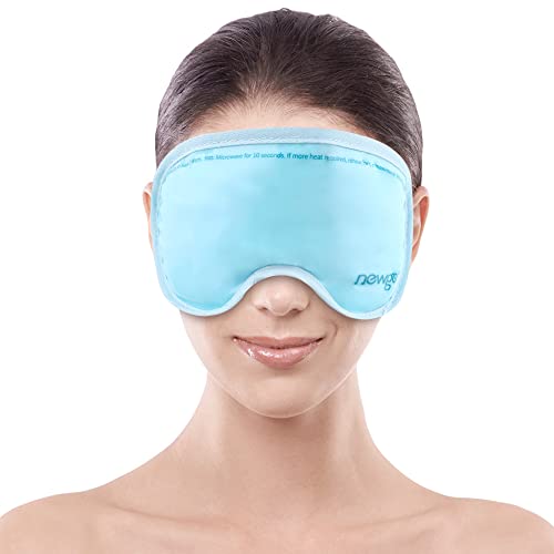 NEWGO Eye Cold Pack-Гел Маска за очи, Глинена маска за очи с студена терапия и меки плюшени подложка за лечение на сухота