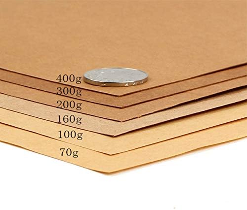 VOVOLO 50 Опаковки Крафт-хартия от Симптомите на Дървесна маса, Корица за Diy, Картон, за Ръчно изработени Оригами, Опаковъчна
