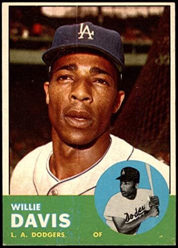 1963 Topps 229 Уили Дейвис Лос Анджелис Доджърс (Бейзбол карта), БИВШ играч на Доджърс