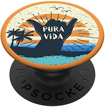 Тропически Pur Вида на Шака Коста-Рика Сърфиране Surf Sunset PopSockets PopGrip: Замяна дръжка за телефони