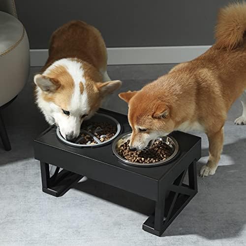 Купички за кучета с по-голяма височина, за бавно хранене, нескользящие регулируеми купички за кучета с по-голяма