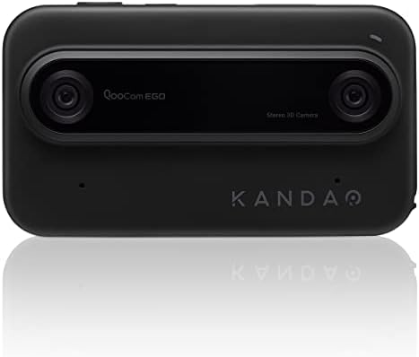 Kandao QooCam EGO, Черна, Истинска 3D-камера миг стрелба, Стереофоническая цифров фотоапарат за насочване и стрелба, 3D