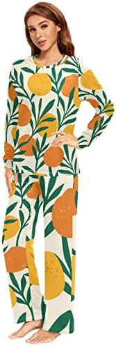 Комплекти пижам ALAZA за двойки в оранжево и флорални мотиви