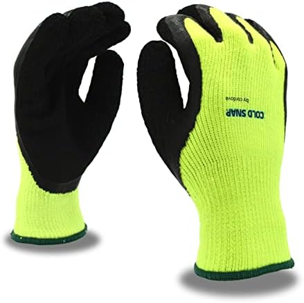 Ръкавици с покритие от латекс, пяна машинно плетиво Cordova Safety Products Hi-Vis Cold Snap, X-Large
