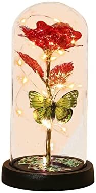 Подарък за Свети Валентин Декорация във формата на Рози Прозрачна Акрилна Делото Светоизлучающее Украса Креативна